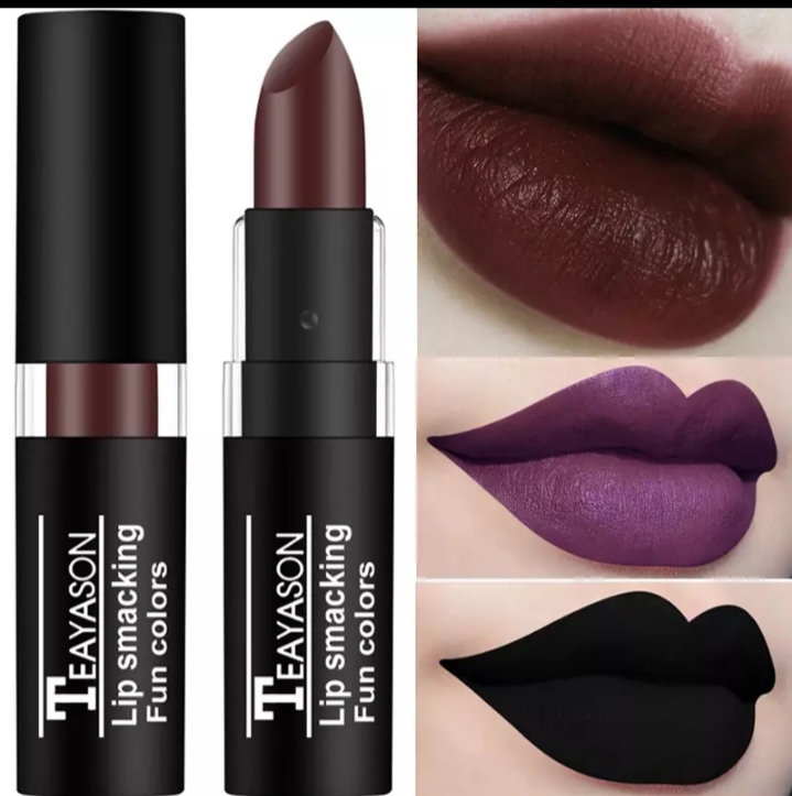 Brand Black Lipstick Retro Dark Color Lipsticks Matte