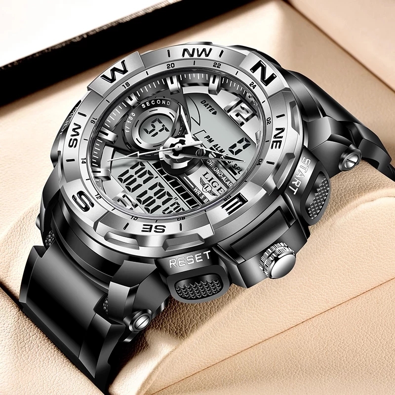 Top Brand Luxury Sports Wristwatch LED Dual&nbsp;Display