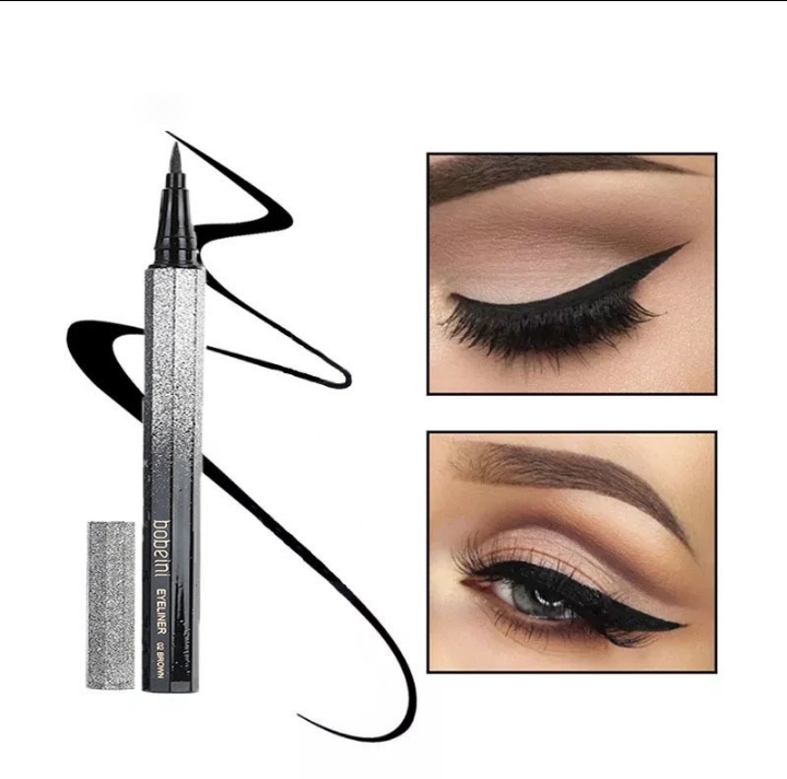 2 Colors Waterproof Liquid Eyeliner Pen Makeup Long Lasting Black Eye Liner Fast Dry Brown Eyeliner Starry Sky Eye Cosmetics