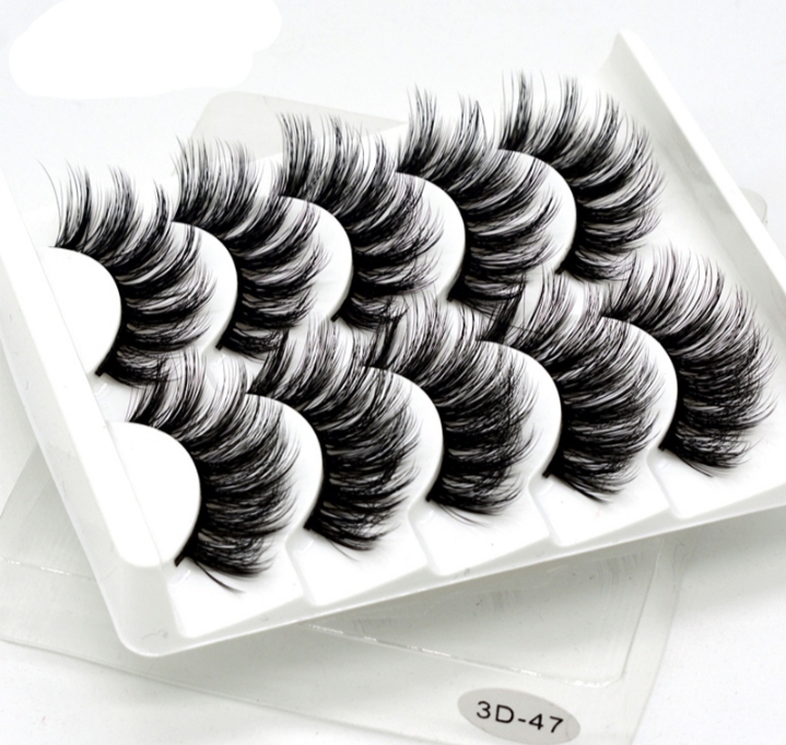 Women’s 3D Thick False Eyelashes 5 Pair Set