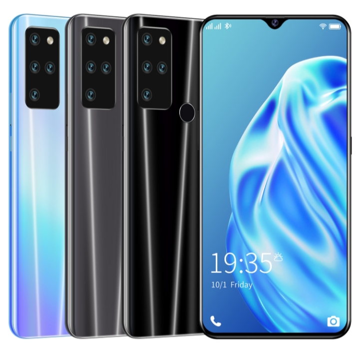 S21 Drop Screen 6.3″ MTK6792 smart cellphone Rom 128GB with Fingerprint, facial recognition android phone