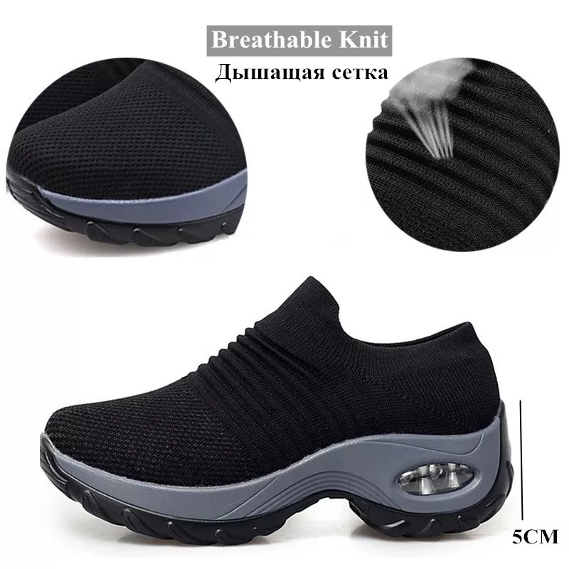 Sneakers slip on wedges shoes –&nbsp;bgpetrasade