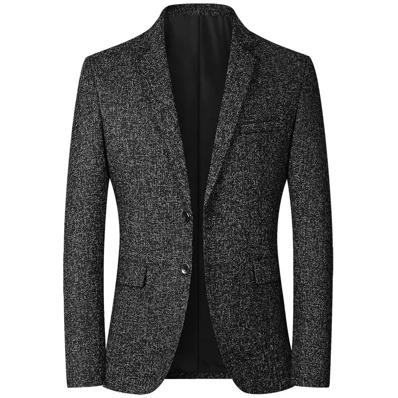 NGN 8,574.57  54%OFF | New Blazers Men Brand Jacket Fashion Slim Casual Coats Handsome Masculino Business Jackets Suits Striped Men’s Blazers&nbsp;Tops